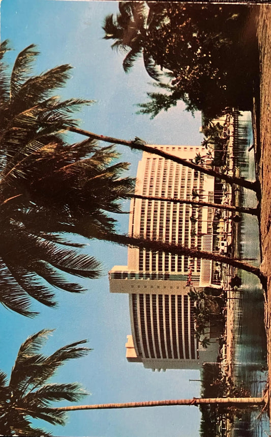 Fontainebleau Hotel in Miami Beach, Florida - Vintage Hotel Postcard