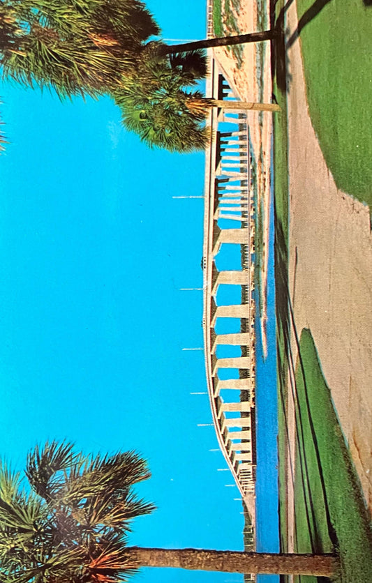 Marco Island Bridge - Florida - Vintage Bridge Postcard