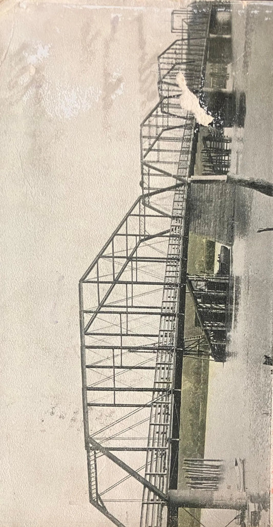 The Illinois River Bridge, Spring Valley, Illinois - E. C. Kropp, Milwaukee - Vintage Bridge Postcard