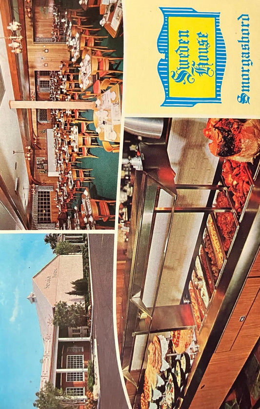 Sweden House Smorgasbord in St. Petersburg, Florida - Vintage Motel Postcard