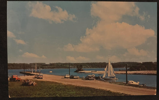 Suttons Bay, Michigan - Colorphot: Rader - Vintage Sailboat Postcard