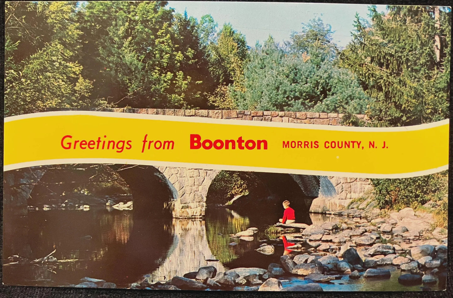 Greetings from Boonton, Morris County, New Jersey - Vintage Postcard