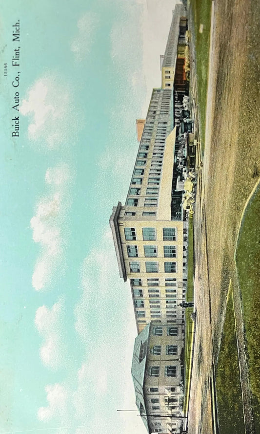 Buick Auto Co., Flint, Michigan - Vintage Postcard