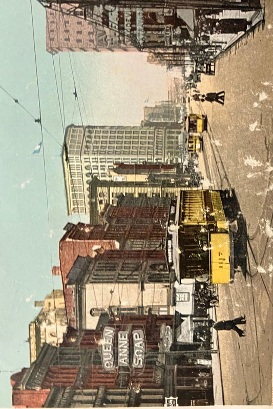 Woodward Avenue, Detroit, Michigan - Copyright 1906, By Detroit Publishing Co. - Vintage Postcard