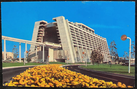 Contemporary Resort at Walt Disney World - Orlando, Florida - Vintage Disney Postcard