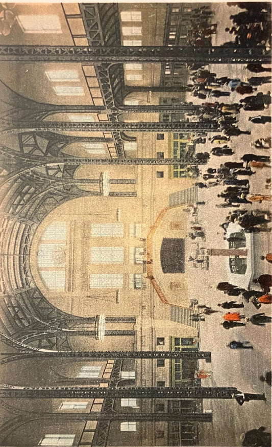 Train Concourse, The Union Station, Chicago, Illinois - Vintage Train Station Postcard