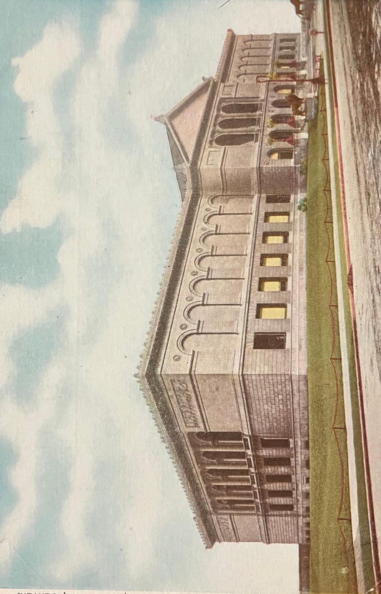 Art Institute, Michigan Avenue, Chicago - Vintage Pre 1907 Museum Architecture Postcard