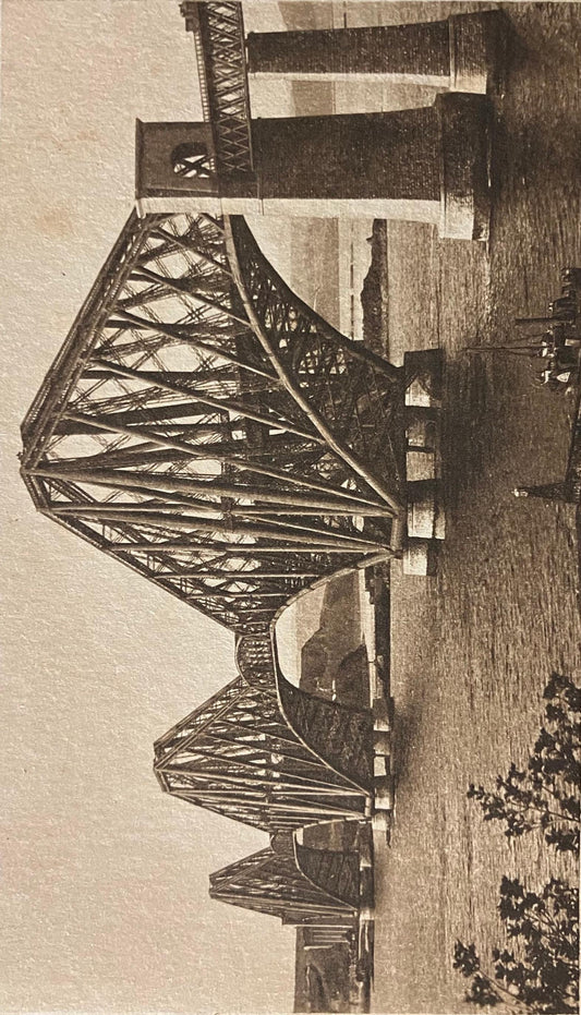 The Forth Bridge, near Edinburgh - Durie Brown & Co. - Edinburgh - Vintage British Postcard