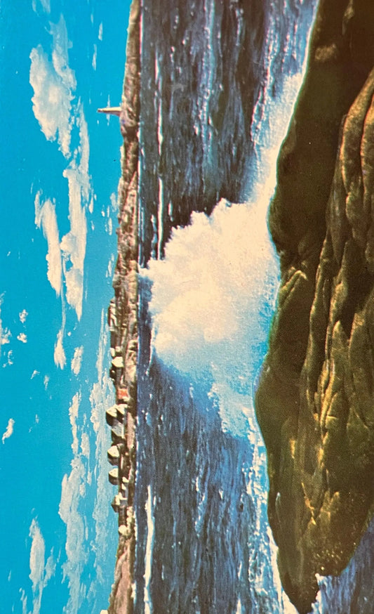 Breakers and Lighthouse - Peggy’s Cove, Nova Scotia, Canada - Photographer: C. N. - Vintage Railwayostcard