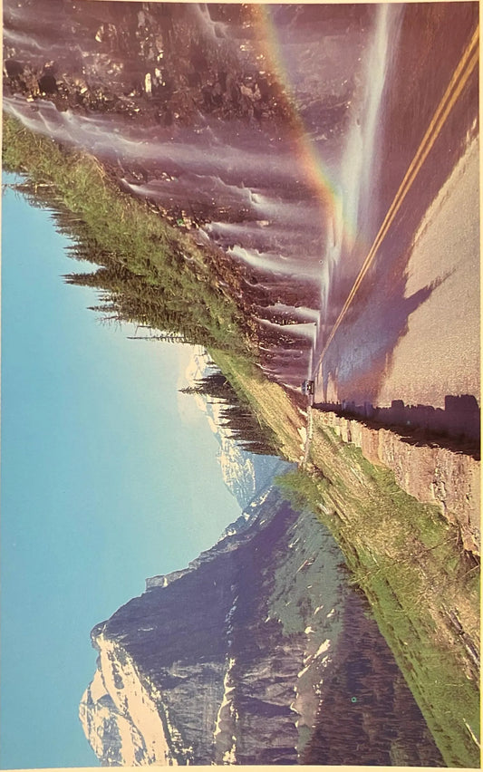 Weeping Wall On Going-To-The Sun Road, Montana - Photo: Dan Sample - Vintage Postcard
