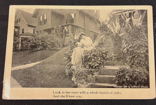 Light House Point Isabel, Texas - Vintage 1900s Black and White Postcard
