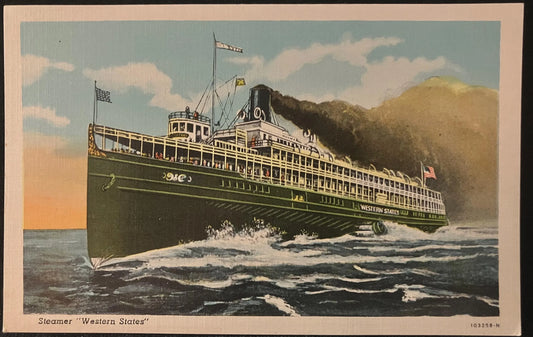 Steamer “Western States” - Vintage Postcard