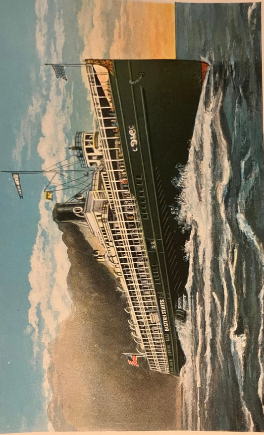 Steamer Eastern States - Vintage Postcard
