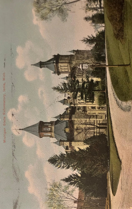 Michigan State Reformatory, Ionia, Michigan - Printed in Germany - Vintage Postcard