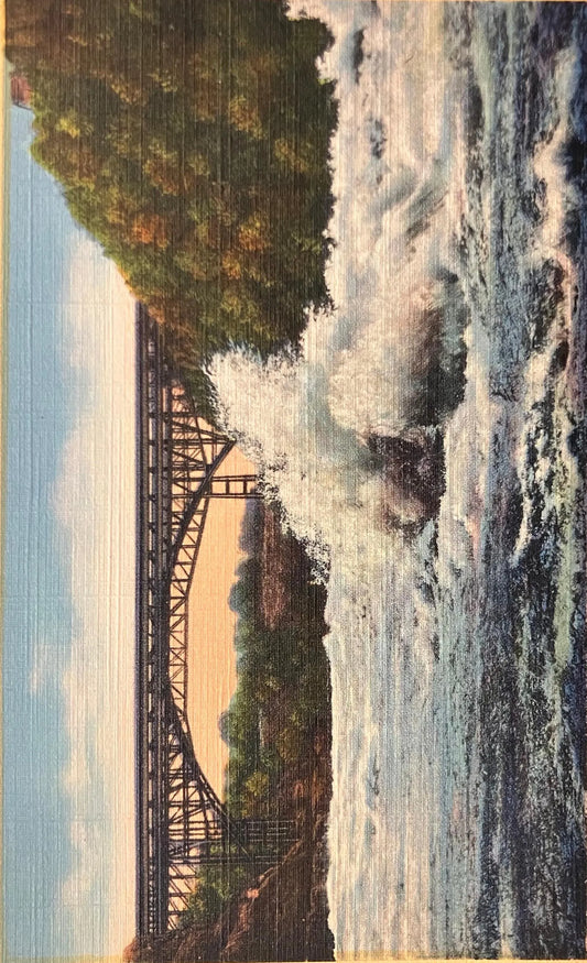 Whirlpool Rapids, Niagara Falls, New York - Vintage Postcard