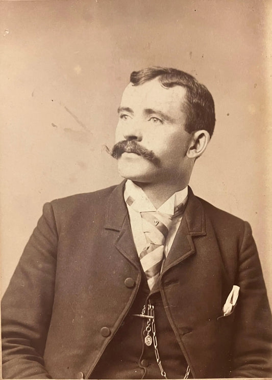 Victorian Man - Duffee’s Art Studio - On Public Square, Bradford, Pennsylvania - Vintage Photo