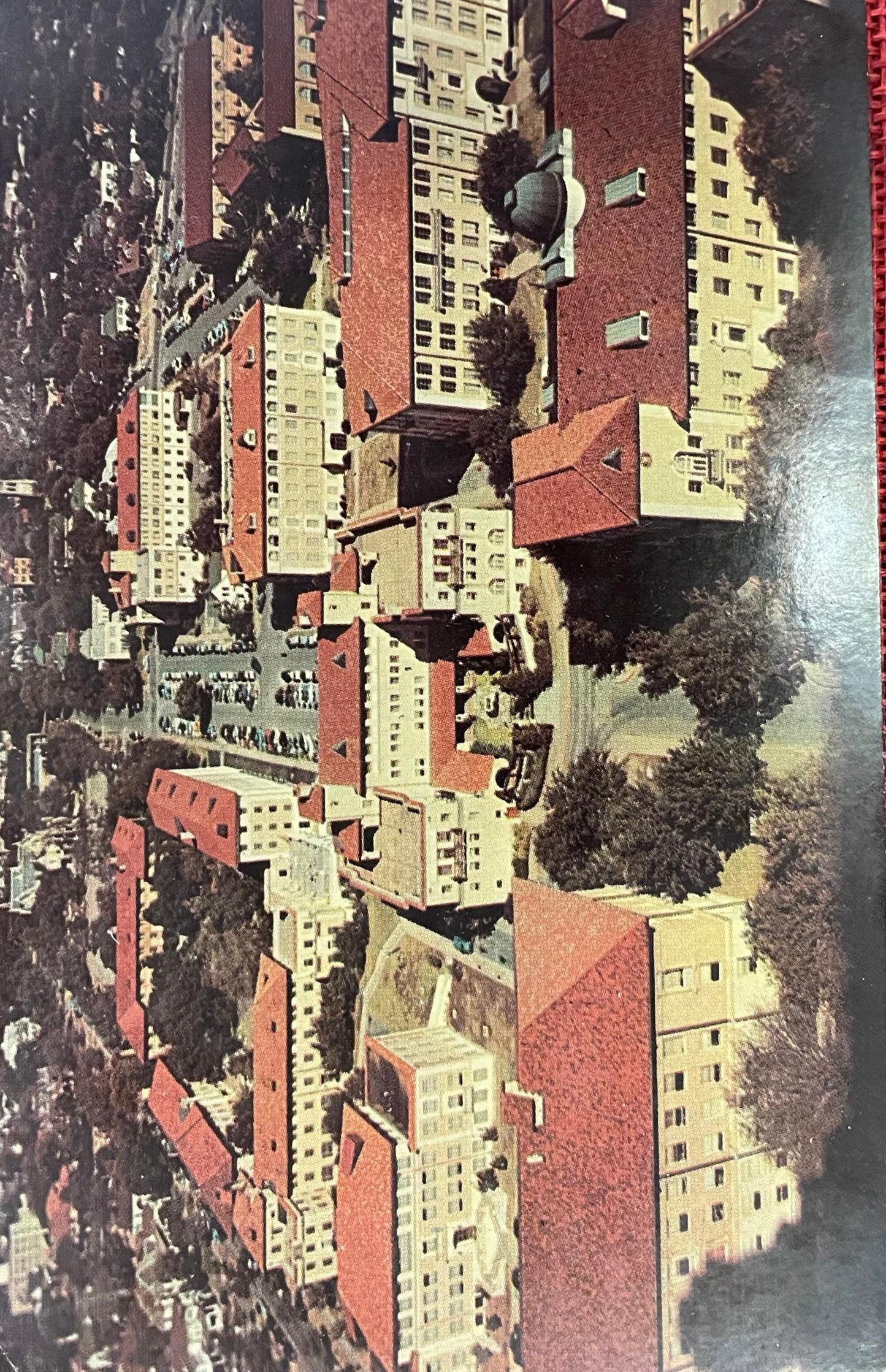 Aerial View of the University of Texas Campus in Austin, Texas - Vintage College Postcard
