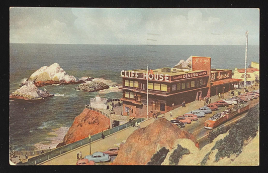 Cliff House and Seal Rocks, San Francisco, California - Vintage Postcard