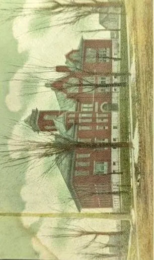High School, Monticello, Indiana - Vintage Postcard