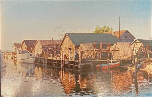 Fishtown, Leland, Michigan - 1957 Vintage Postcard