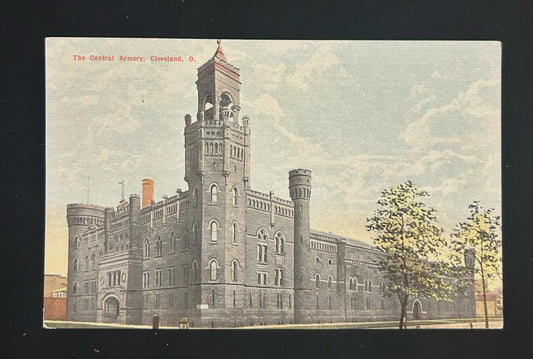 The Central Armory, Cleveland, Ohio - Vintage Postcard