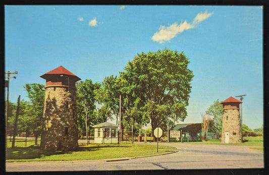 Entrance to Camp Perry, Port Clinton, Ohio - Vintage Postcard