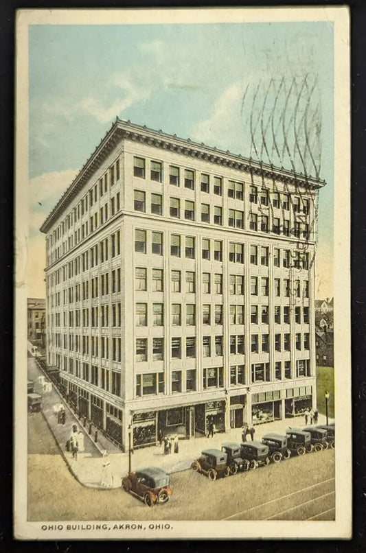 Ohio Building, Akron, Ohio - Vintage Postcard