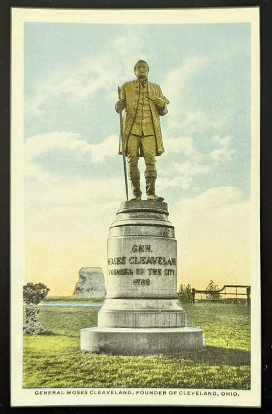 General Moses Cleveland, Founder of Cleveland, Ohio - Vintage Postcard