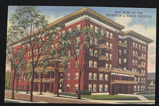Thornton & Minor New Hospital Home, Kansas City, Missouri - Vintage Postcard