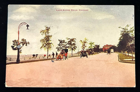 Lake Shore Drive, Chicago, Illinois - Vintage Postcard