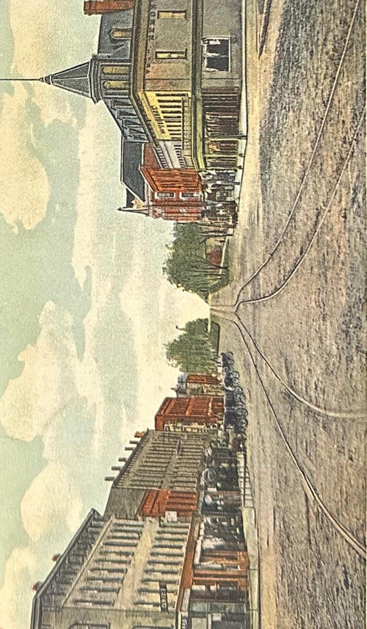 State Street, South from River Bridge, Fremont, Ohio - Vintage Postcard