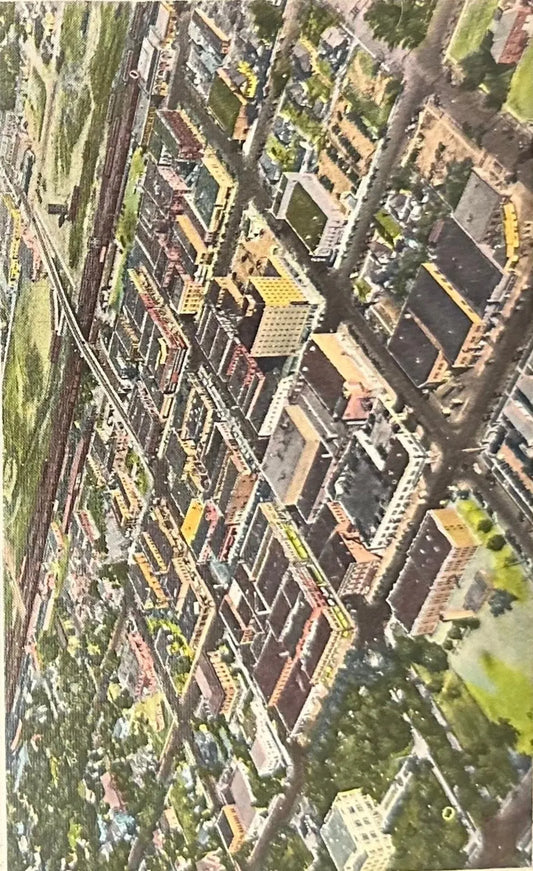 Business Section of North Platte, Nebraska - Vintage Postcard