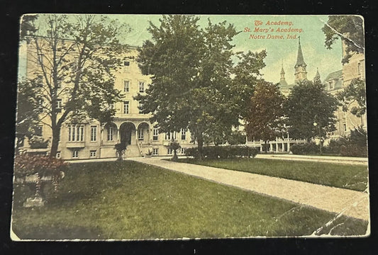 The Academy, St. Mary's Academy, Notre Dame, Indiana - Vintage Postcard