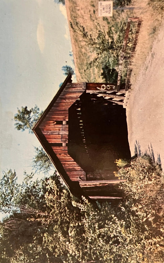 Martin's Mill Bridge - Hartland, Vermont - Photo: Carleton Allen - Vintage Postcard