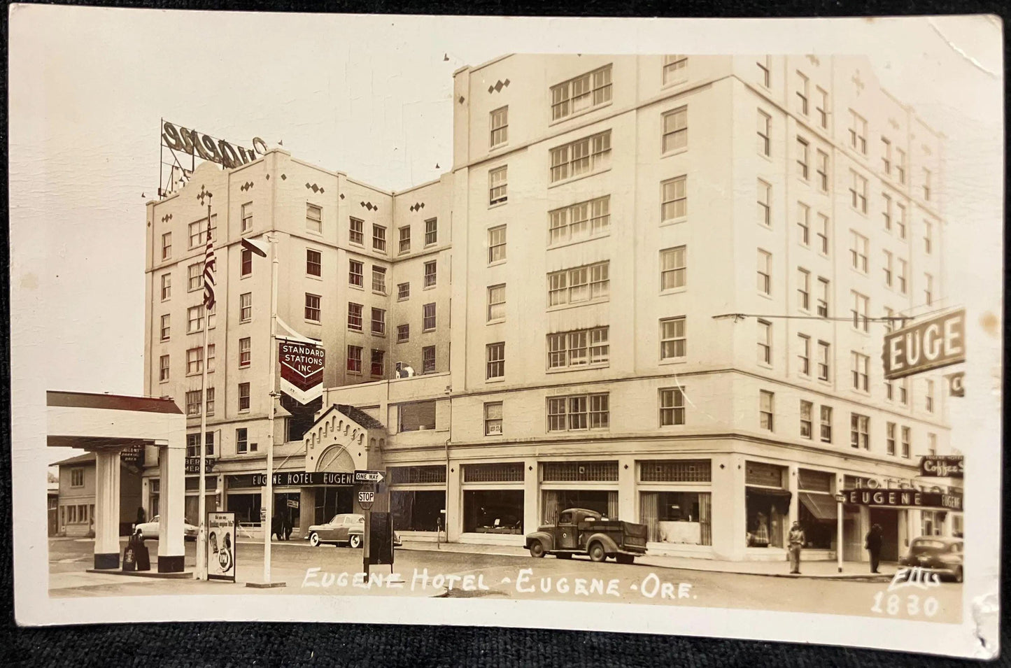RPPC - Eugene Hotel - Eugene, Oregon - Vintage Hotel Postcard