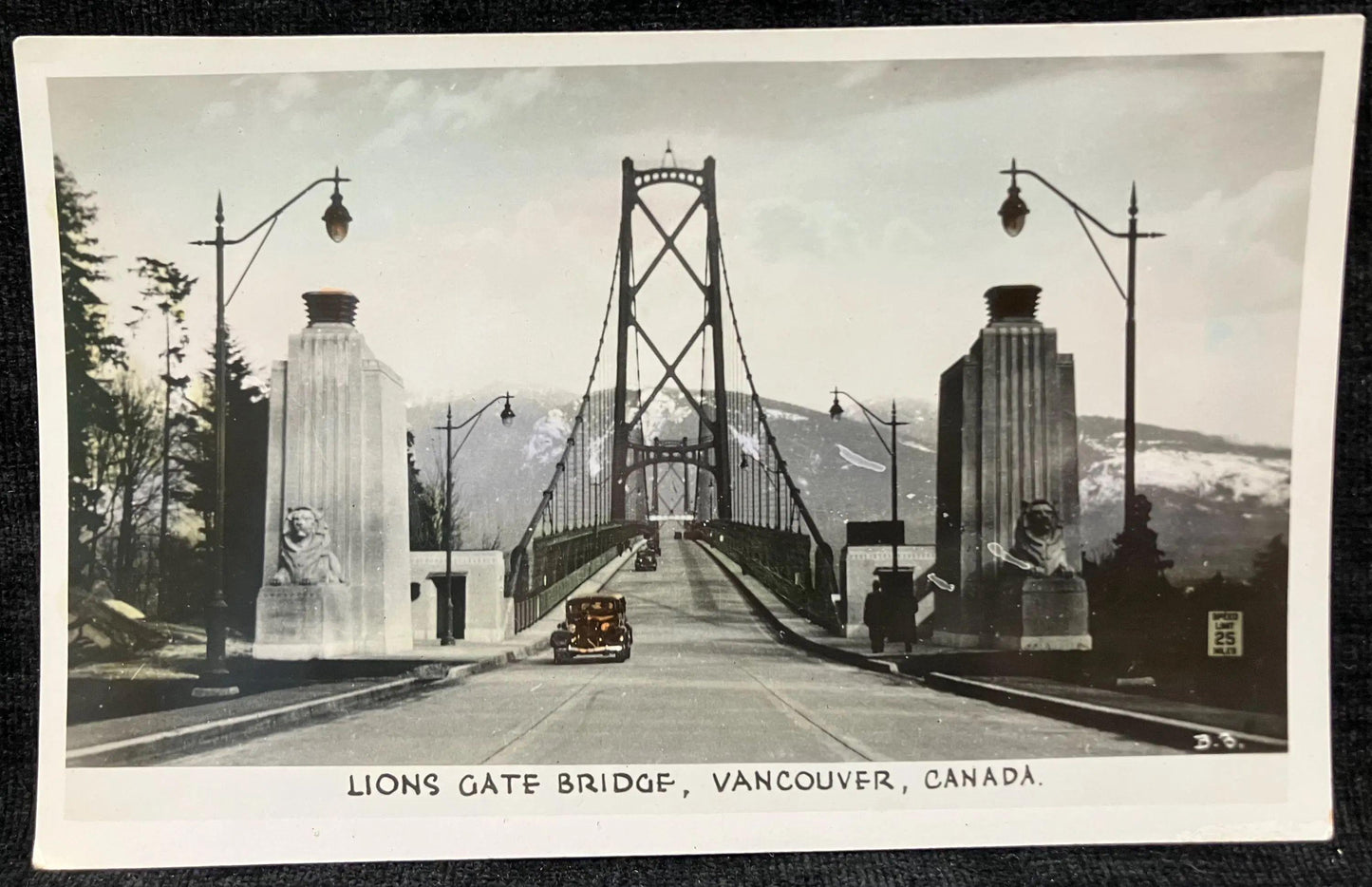 RPPC - Lions Gate Bridge, Vancouver, Canada, 1939 - Made in Canada - Vintage International Postcard