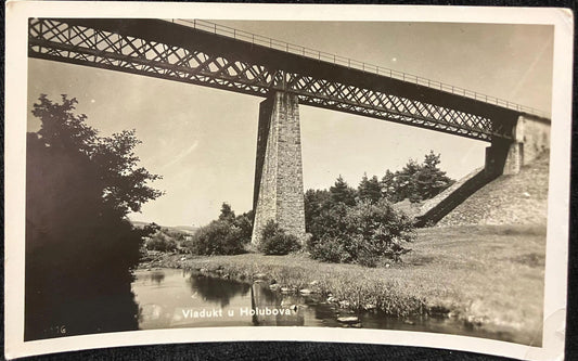RPPC - Viadukt u Holubova - Czechia - Vintage International Postcard