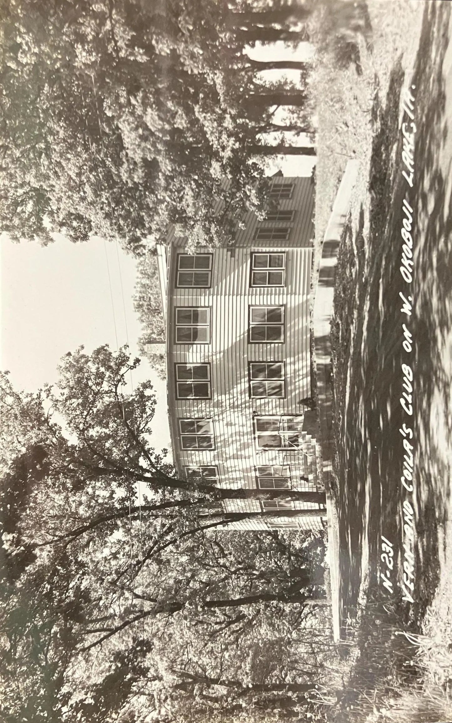 RPPC - Vern and Coila's Club on W. Okoboji Lake, Iowa - Vintage Postcard