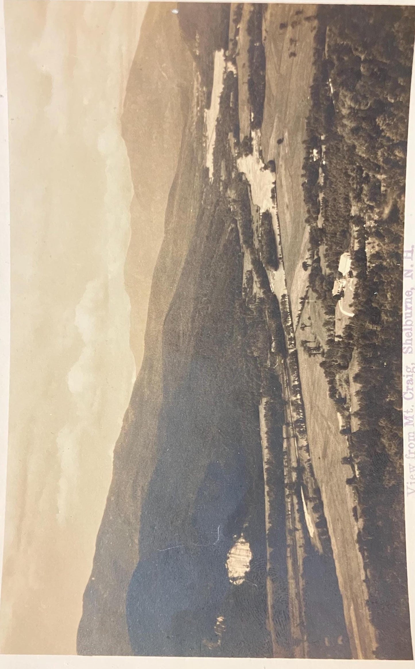 RPPC - View of Mt. Craig, Shelburne, New Hampshire - Vintage Real Photo Postcard