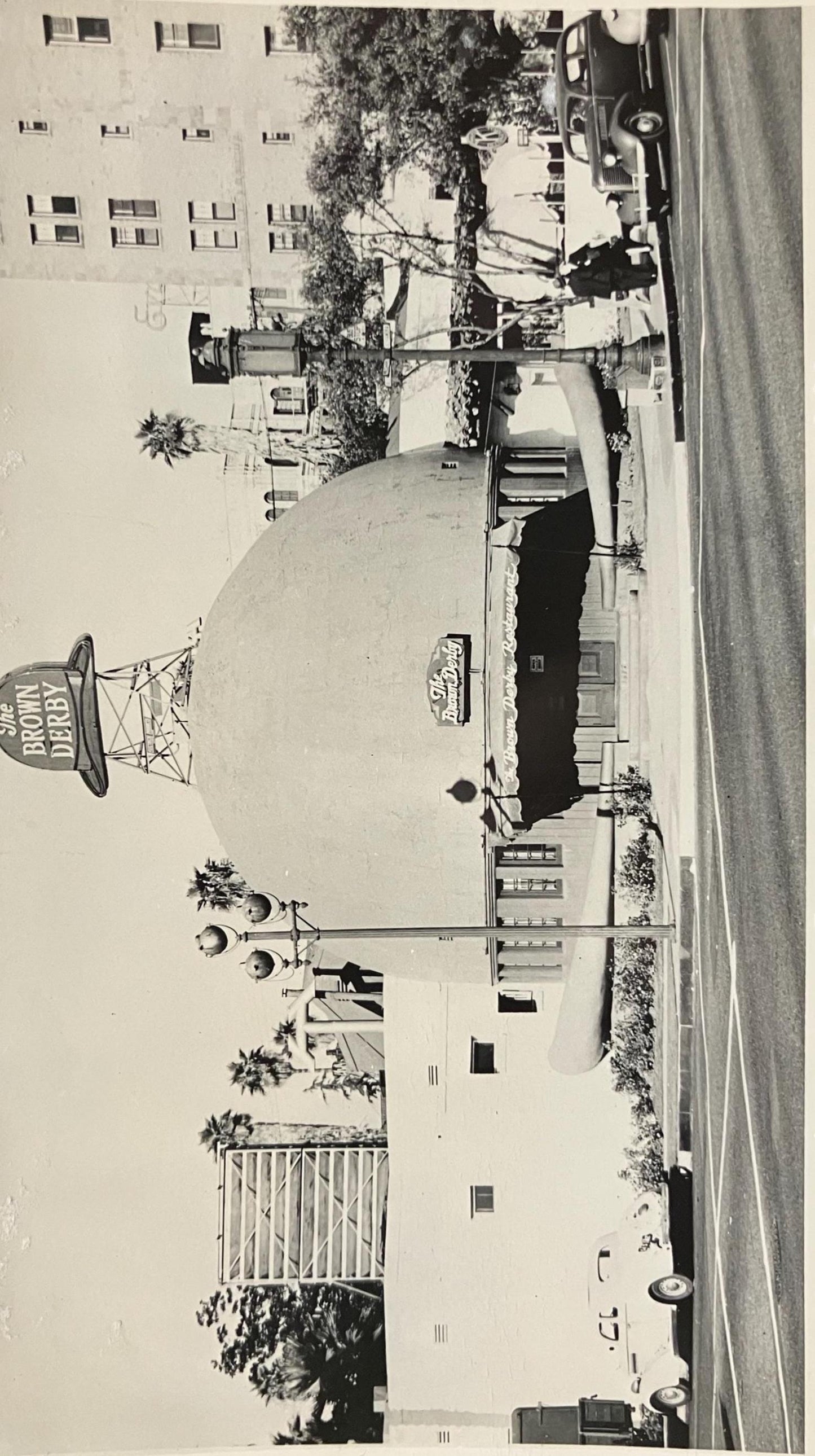 RPPC - Wilshire Brown Derby Restaurant- Los Angeles, California - Vintage Restaurant RppcPostcard