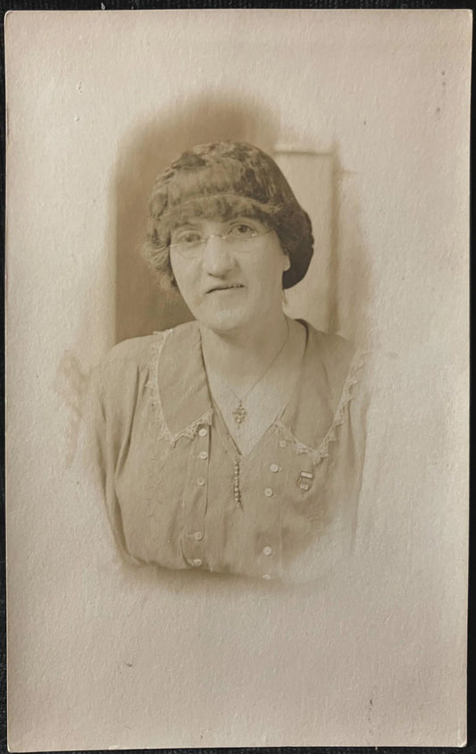 RPPC - Young Woman named Mary Brewer 1915 - Vintage Real Photo Postcard
