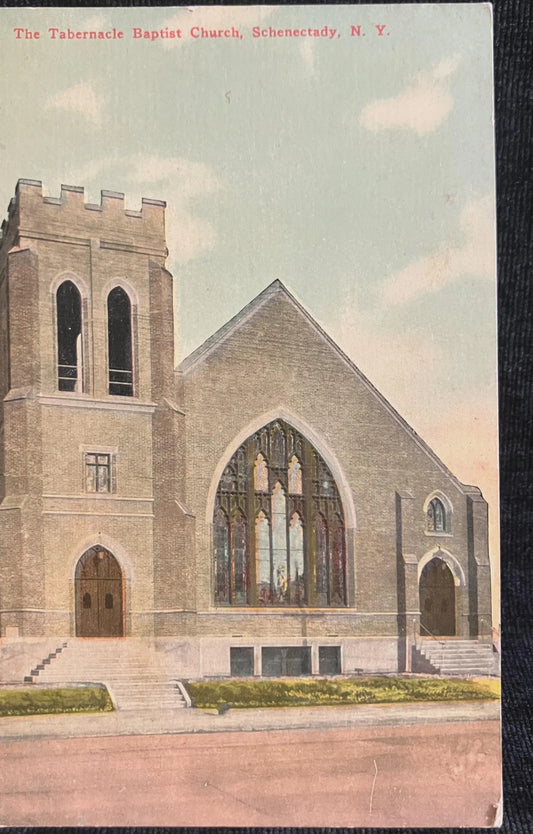 The Tabernacle Baptist Church, Schenectady, New York - Vintage Postcard