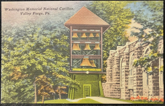 Washington Memorial National Carillon, Valley Forge, Pennsylvania - Vintage Postcard