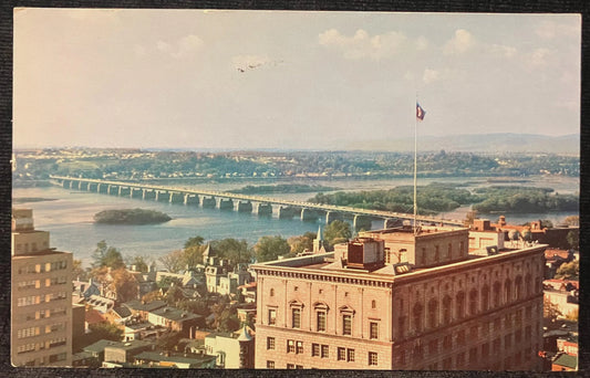 M. Harvey Taylor Bridge - Harrisburg, Pennsylvania - Ektachrome by Les Smith - Vintage Postcard