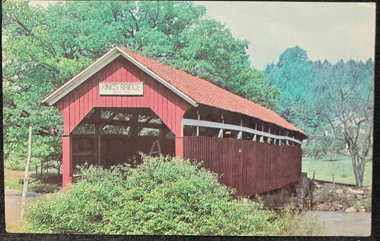 King’s Bridge - Somerset County, Pennsylvania - Vintage Postcard
