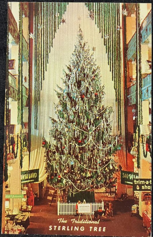 The Traditional Sterling Tree, Cleveland, Ohio - Vintage Postcard