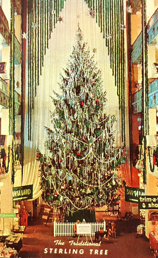 The Traditional Sterling Tree, Cleveland, Ohio - Vintage Postcard
