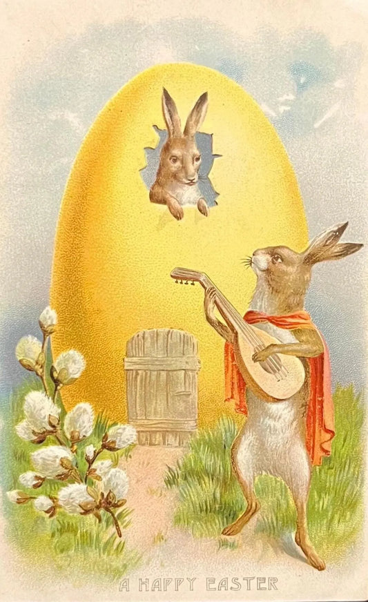 A Happy Easter - Vintage Holiday Card