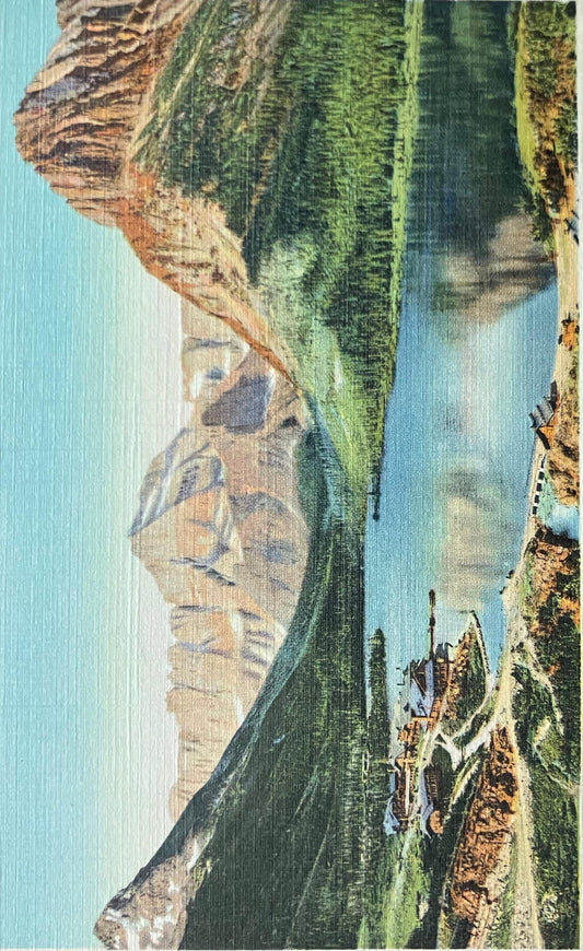 Many Glacier Region, Glacier National Park, Montana - Photo by Hileman - Vintage Postcard