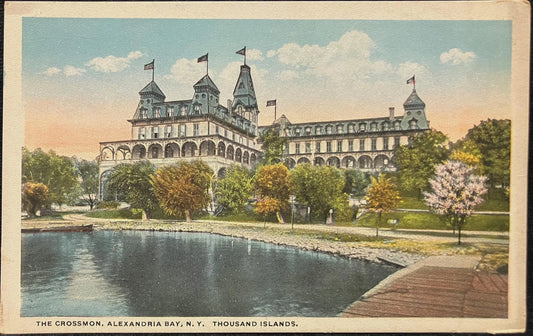 The Crossmon, Alexandria Bay, New York, Thousand Islands - Vintage Postcard